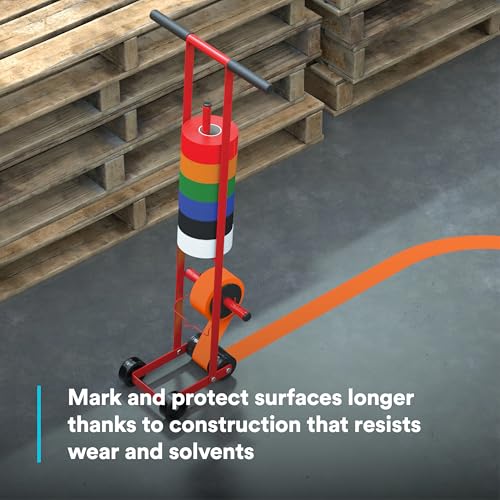 Image of 3M Vinyl Tape 471, Versatile, Clean Removal, Orange Color, 5.2 mil, 2 in x 36 yd, 1 Roll