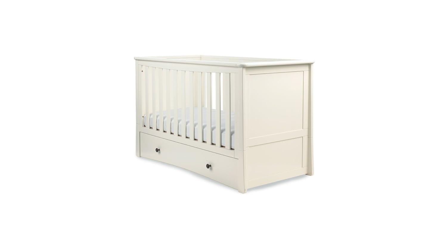 Buy Mothercare Harrogate Cot Bed Almond (White) Online at Low Prices