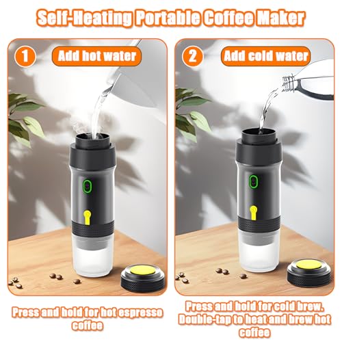 Cafetera portátil automática de espresso 1 taza miniatura 3
