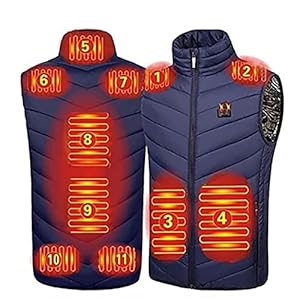 Yokbeer Verwarmd Vest USB-opladen Elektrisch Verwarmd Jack Zonder Batterij Inbegrepen Heren Dames Warme Kleding Wasbaar…