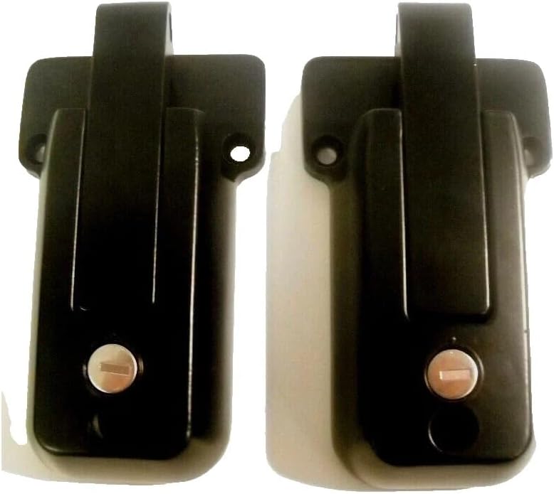 2- KEYED for Alike Black Locking Cargo Trailer Cambar Door Latch Vise Lock Cam Bar Part Number: CBL-B-2X