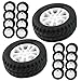 WOONEKY High-Grade Material Boys and Girls Toy Car Wheels DIY Assembly Toy Tires for Rc Cars 5.70-8 Trailer Tire Replacement
