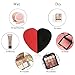 DUcare Beauty Blender Makeup Sponges - for Foundation Liquid, Cream, Powder, and Concealer- Black and Red Heart Shape for Christmas Gift