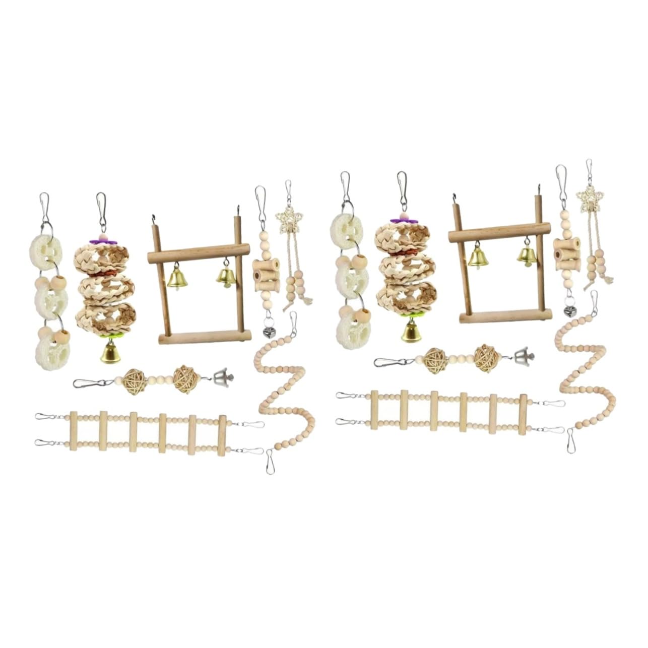 BESPORTBLE 2ensembles Échelle pour Oiseaux Jouet à pour Perroquets Perroquets Et Perruches De Et Pratique pour Cage Ou Bureau