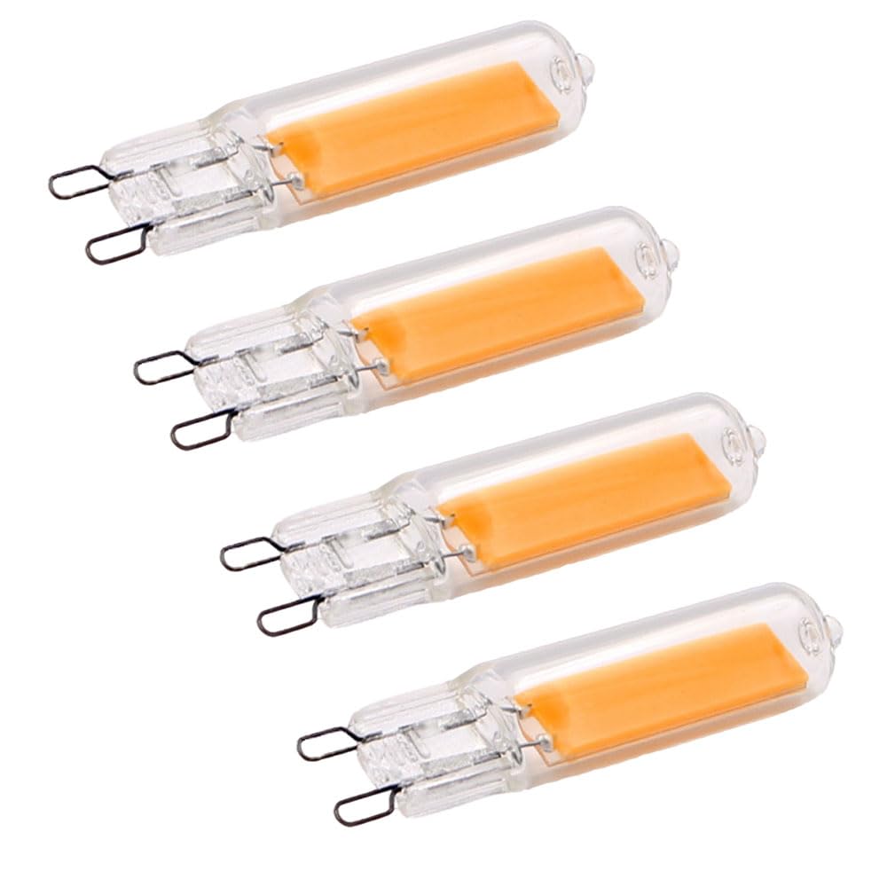 DLEDMOP LED Lamps 4PCS G9 LED Bulbs AC220V 3W 5W 7W COB Chip Light Bulb 360° Beam Angle Can Dimming Cool White Light 6000K,White Cold,7W