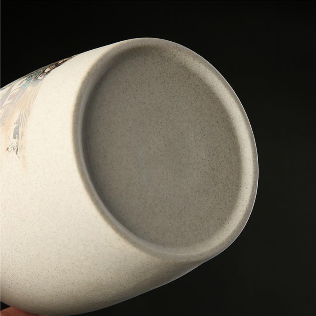 Lata de té Tarro de cerámica Retro for Almacenamiento té Suelto, Tarro Sellado for el hogar, Adecuado for Guardar café en Polvo, azúcar, Sal, etc Carrito de té(A)
