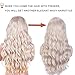Vigorous Blonde Wig Lace Front Wigs for Women T Part Long Wavy Wig Heat Resistant Realistic Natural Looking Synthetic Wigs 26 Inch