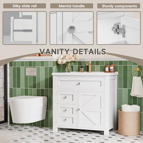 image for YESHOMY Bathroom Vanity with 30