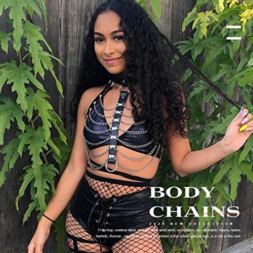Bodiy Leather Leg Harness Black Punk Garters Belts Rave Thigh Holster Strap Club Halloween Body Chain Accessories Jewelry For Women And Girls (Pieces Of 1) #TOP6