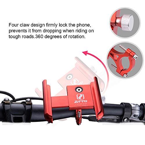 Suporte para telefone, Andoer Suporte para telefone móvel para navegação em bicicleta Suporte fixo p