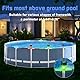 Begonia 6 Stück Solar Poolbeleuchtung für Intex Frame Pool - Pool Beleuchtung Zubehör für Aufstellpool - Wasserdichte LED Licht Teichbeleuchtung Zaunbeleuchtung für Outdoor Garten Pool Bar Party Deko