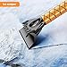 orlkie 44.5” 3 in 1 Snow Brush for Car, SUV, 360° Pivoting Extendable Long Snow Brush for Car, Snow and Ice Scrapers for Windshield with Ergonomic Foam Grip for Car Truck SUV, Winter Car Accessories