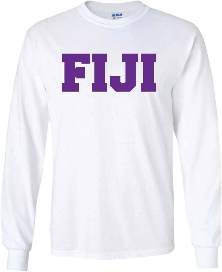 Phi Gamma Delta Long Sleeve T-Shirt Fiji Block Letter Design