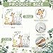 HunnmingRe Baby Safari Animals Crib Bedding Set 3 Pcs Crib Set Baby Blanket, Fitted Sheet, Pillowcase Soft Flannel Nursery Bedding for Standard Infant Bed and Toddler Mattress Newborns Gifts