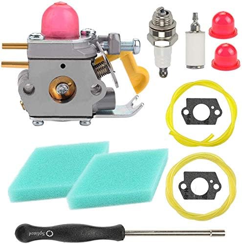 Carburetor Kit Compatible with 530071822 Poulan P1500 P2500 P3500 Trimmer C1U-W24 Carb Assy
