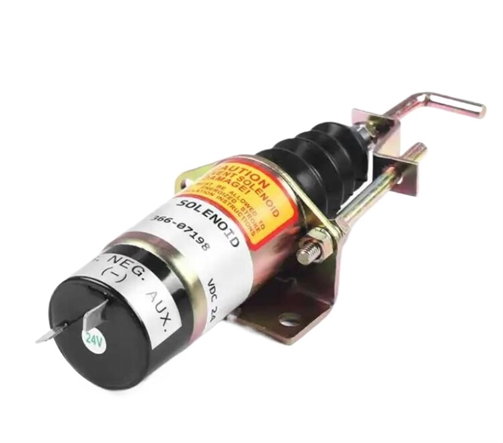 Zbbladm One Color Fuel Shutoff Solenoid 366-07197 Sa-3405-T 1502-12C7u2b2s1 Stop Solenoid 12V 24V Diesel Engine Part For Petter Lpw/Lpws2/3(24V)