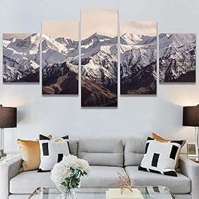 SIGNWIN 5 Panel Canvas Wall Art Modern Art...
