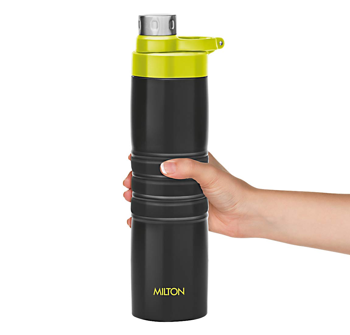 Milton Amigo 800 Thermosteel Water Bottle, 660 ml, Black : Amazon