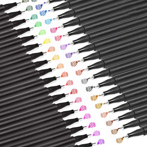 [36 Colors] 0.4 mm Micro-Pen Fineliner Pen Set Ink Pens, Fine Point Liner Pen,Multi-Liner, Sketching, Anime,Artist Illustrating Drawing,Technical Drawing,Office Documents