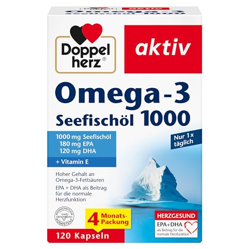 Doppelherz Omega-3 Seefischöl 1000 - EPA & DHA...
