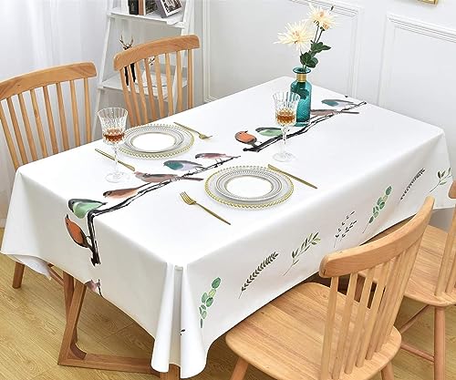 Nappe Toile Cirée Rectangulaire Imperméable pour Table de Salle à Manger et Maison