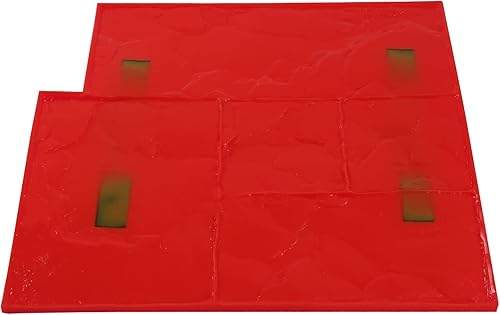 Miniatura 5 de Juego de 4 alfombrillas de sellos de hormigón para concreto, piel texturizada de concreto, herramienta de estampado de cemento de poliuretano para