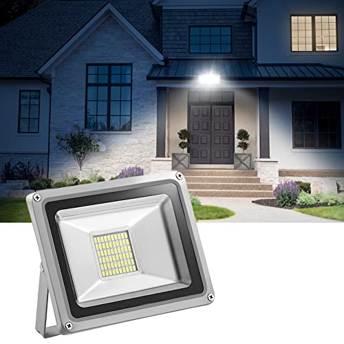 Focos LED Exterior 12V, 30W 3000LM Proyector LED Exterior, 6500K Blanco Frio Reflector Foco LED Foco de Trabajo LED, IP65 Impermeable Luz de Seguridad para Moto ATV SUV Tractor Camión Barco Cover