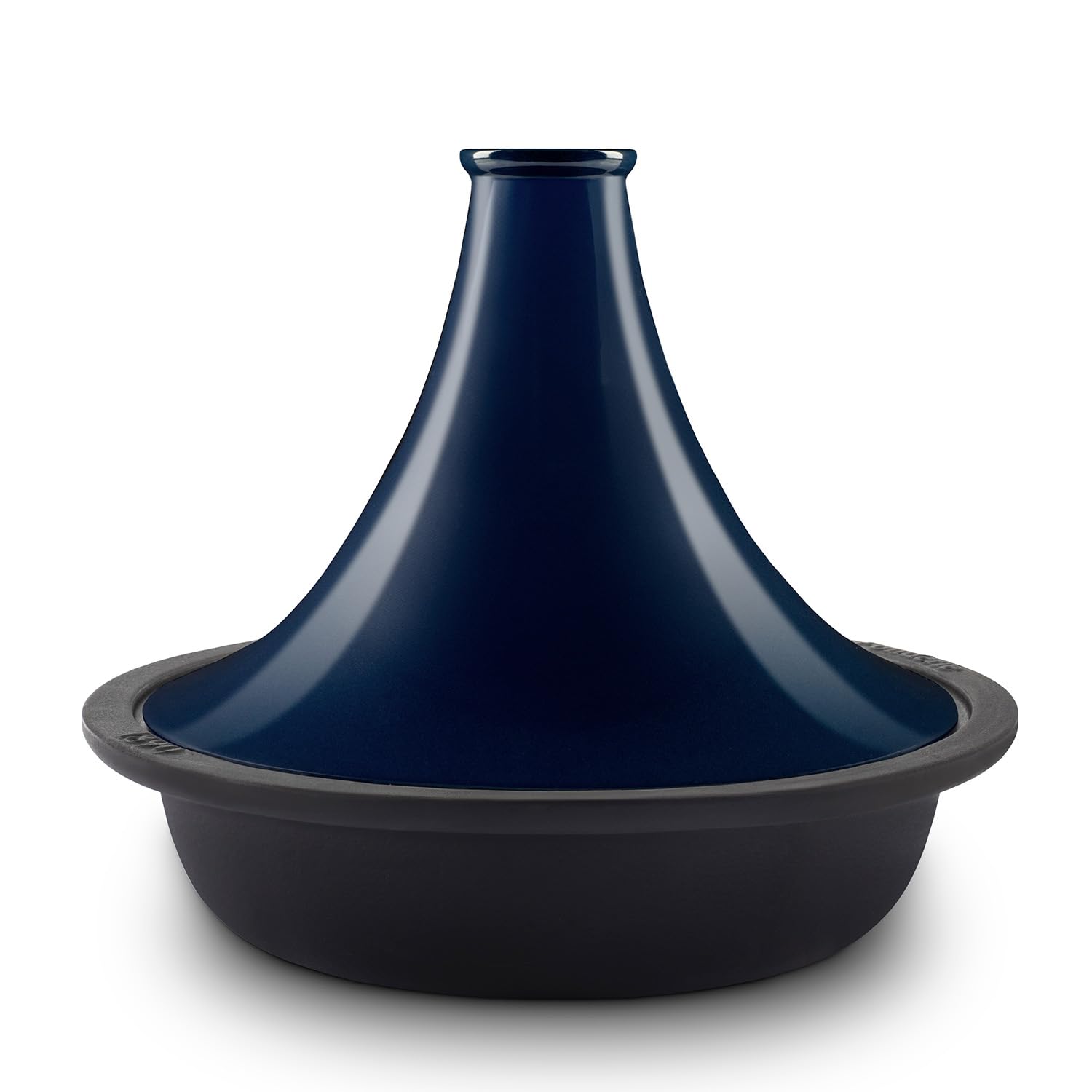 Tajine aus emailliertem Gusseisen TINGHIR, Schüssel, Deckel, Tajines und Couscous, Kapazität 2,5 L, Blau