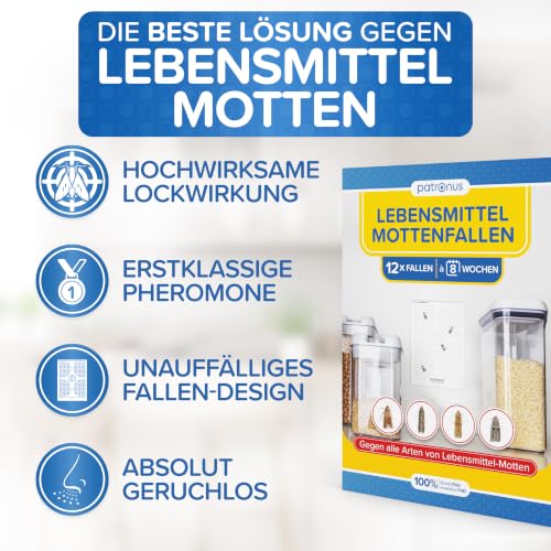 Lebensmittelmotten-Falle [12 Stück Vorteilspack] – Ansicht 2
