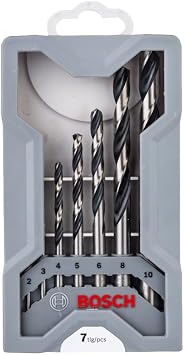 Bosch Drill Bit, Grey, 7 Pieces