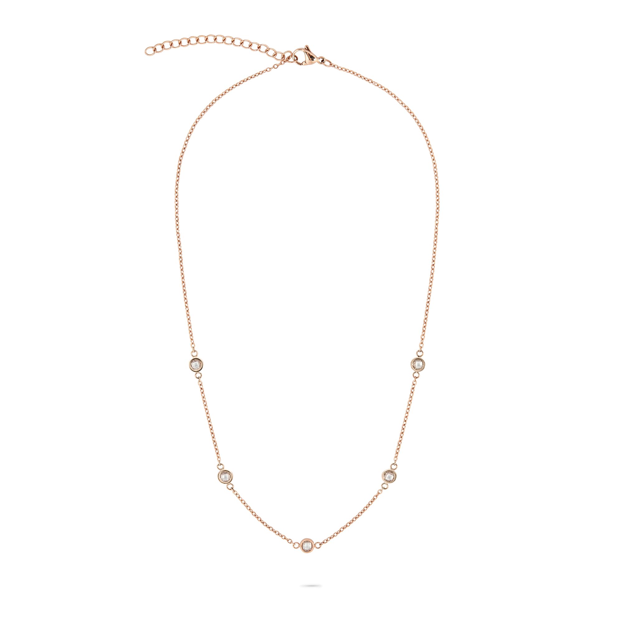 Tamaris Schmuck für Damen, Halskette aus Edelstahl mit verschiedenen bunten Zirkoniasteinen, sommerlicher Look zum kombinieren, wasserfest… – Ansicht 2