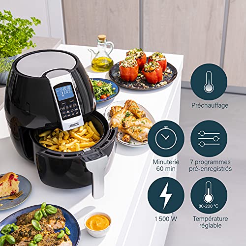 Princess Friteuse Aerofryer XL – 3,2 L – Panneau de contrôle digital – 8 programmes – 1500 W – Sans huile – Air Fryer – 182020 – Image 6