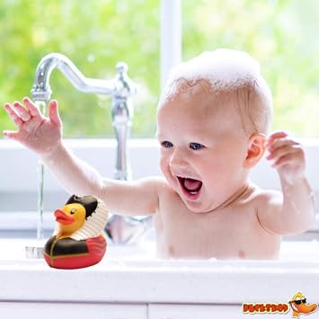 Yarto Famous & Historical Rubber Duck Bath Toys | Educational | Child Safe | Tested for Ages 0+ | Collectable | Party Favors | Cake Toppers (Queen Elizabeth)