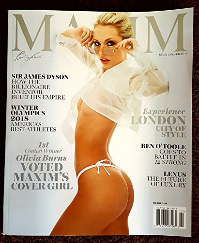 Maxim Magazine (January/February, 2018) Olivia Burns Cover Paperback