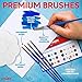 J MARK Painting Kit Includes Acrylic Paint Set, 8 x 10 in. Canvases, Brushes, Palette and More