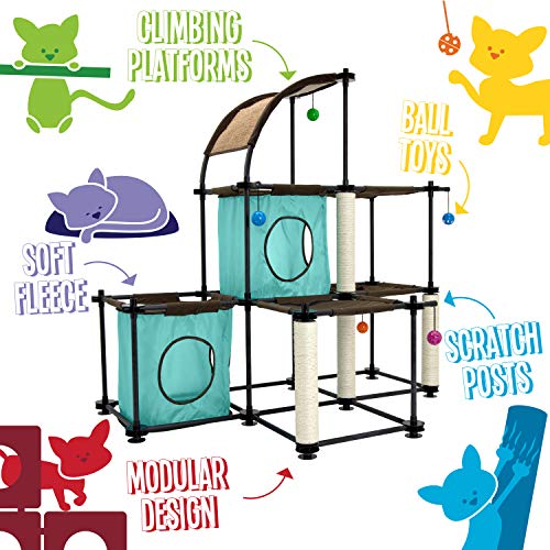 Kitty City Claw Indoor Mega Kit mueble para gatos miniatura 6