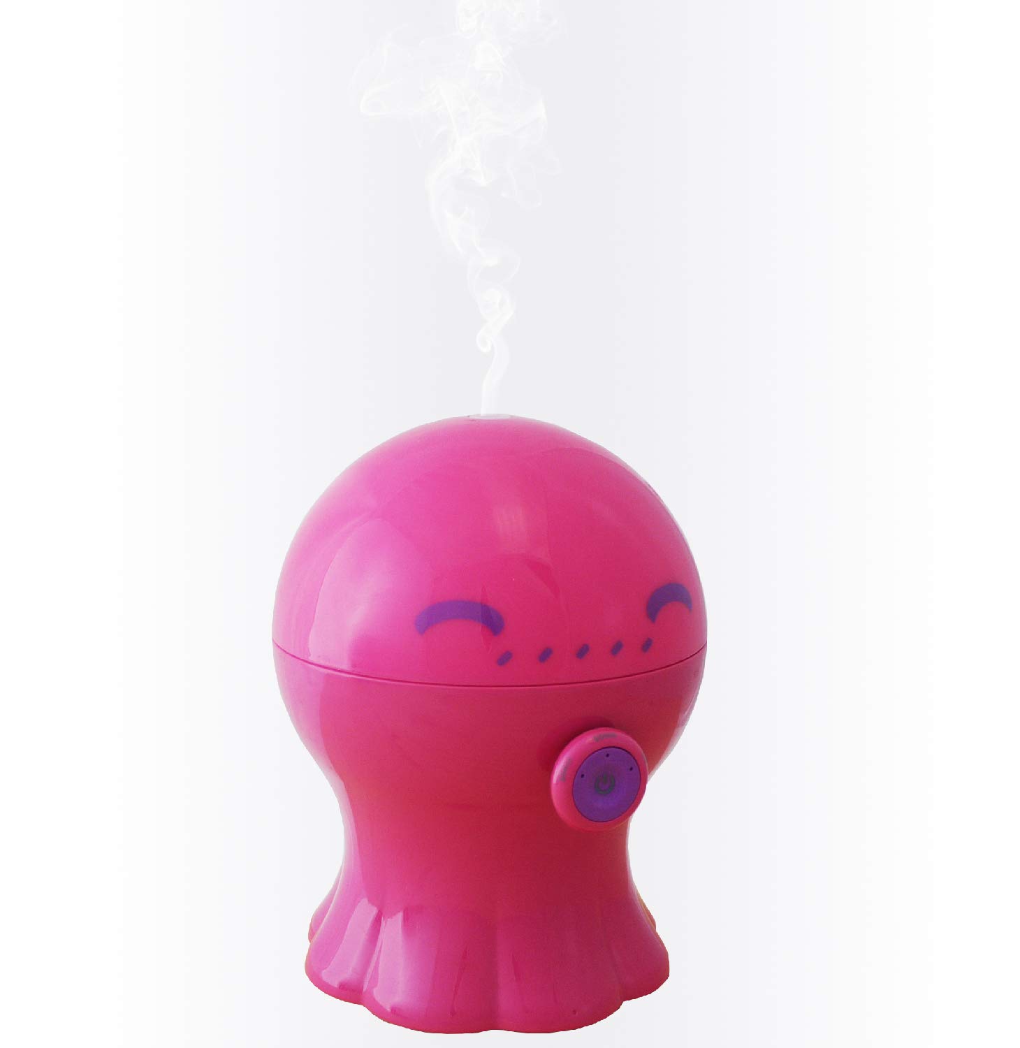 300ml High Capacity Cool Mist Humidifier and Essential Oils Diffuser for Kids with Night Lamp and 3 Timer Settings and Automatic Shut-Off (Pink)