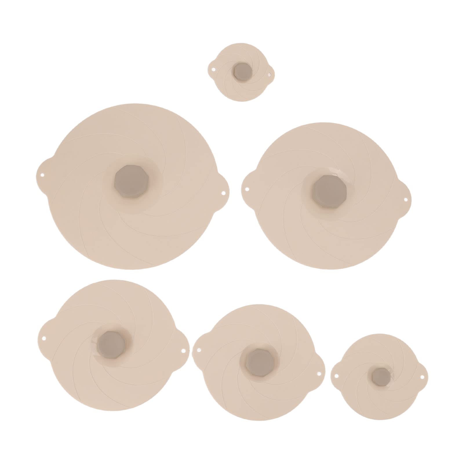 6Pcs Coperchio in Silicone per Alimenti Riutilizzabile Pellicola per Alimenti Coperchio di Aspirazione in Silicone Coperchio per Pentole a Prova di Calore Impermeabile Per Padelle Ciotole Piatti
