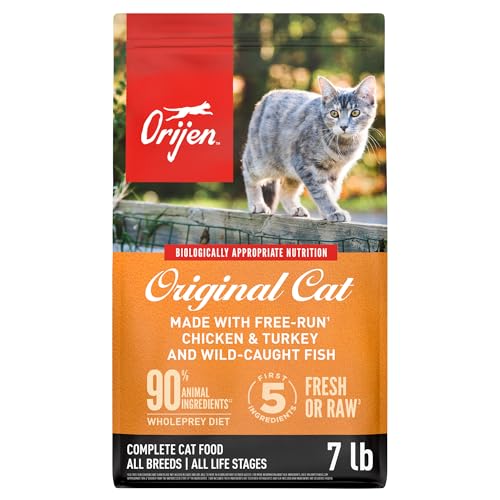 ORIJEN Grain Free High Protein Premium Dry Cat Food Original Recipe 7lb Bag