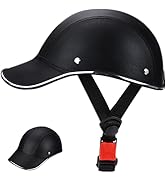 Amazon | ヘルメット 自転車ヘルメット 帽子型ヘルメット 革 通気性