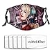 Produktbild gshihuainingxianshekush Harley Quinn Unisex Winddichter Mundschutz Wiederverwendbarer Staub für Outdoor-Sportarten