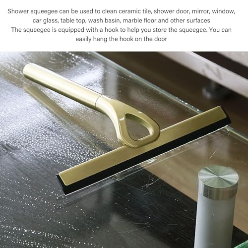 Image of TOPINCN Stainless Steel Squeegee Window Cleaning Glassware Household Tile Squeegees Mirror Scratch Artifact for Glass Cleaner Gold Shower Squeegees, TOPINCN8mb06ri1sk