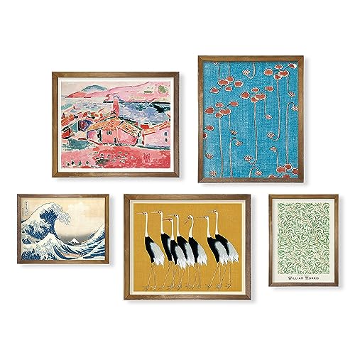 Maximalist Prints Room Decor - Modern Museum Pictures - Eclectic Wall Art Decor - Classic Morris Floral Painting - Japanese Art Wall Decor - Contemporary Abstract Aesthetic Poster For Bedroom #TOP5