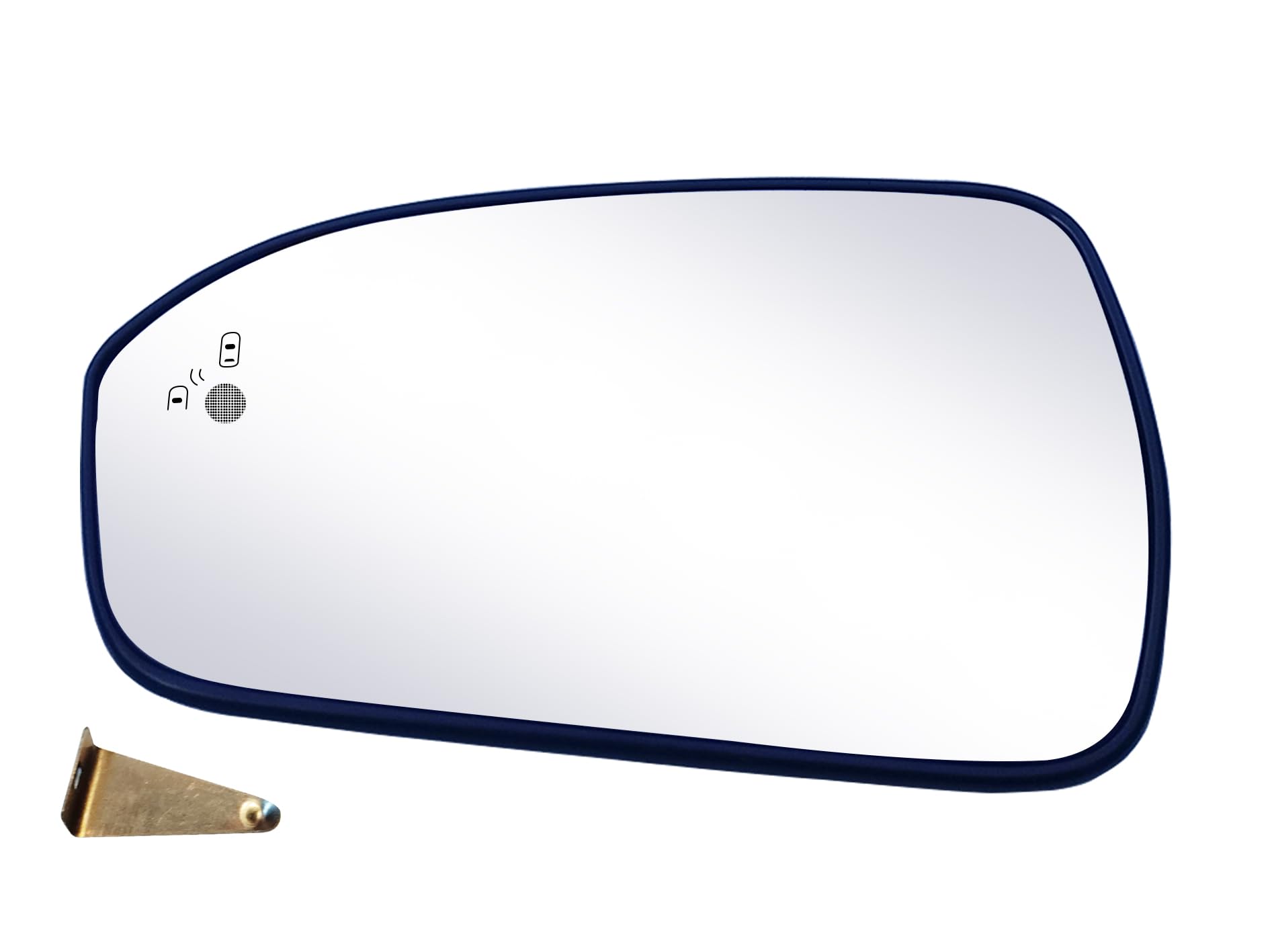 Driver Side Replacement Mirror Glass - compatible with Ford vehicles - Fusion 2013-2019 - heated with Blind Spot Detect, without Auto Dimming, LH