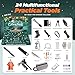 Survival Kit Advent Calendar 2025 Adult Men, Advent Calendar 2025 Adults Men Teen Boys with Emergency Survival Gear Tools Fishing Kit 24 Days Christmas Countdown Calendars Xmas Gifts for Adventure