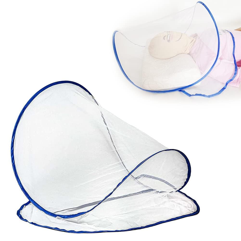 Foldable Head Net for Camping and Travel - Lightweight Mosquito Protection Face Net Small 48g