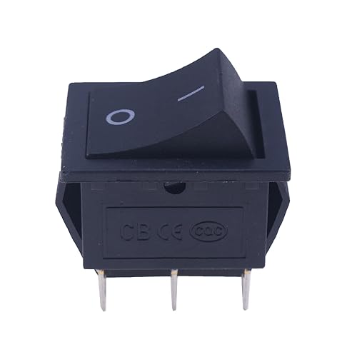 DVPARTS 00801-1775 008011775 00801-0923 43E8E-UFE6 Interruptor basculante de 6 pines compatible con Power Fisher Wheels Ride-Ons & Toys Car 0463YS