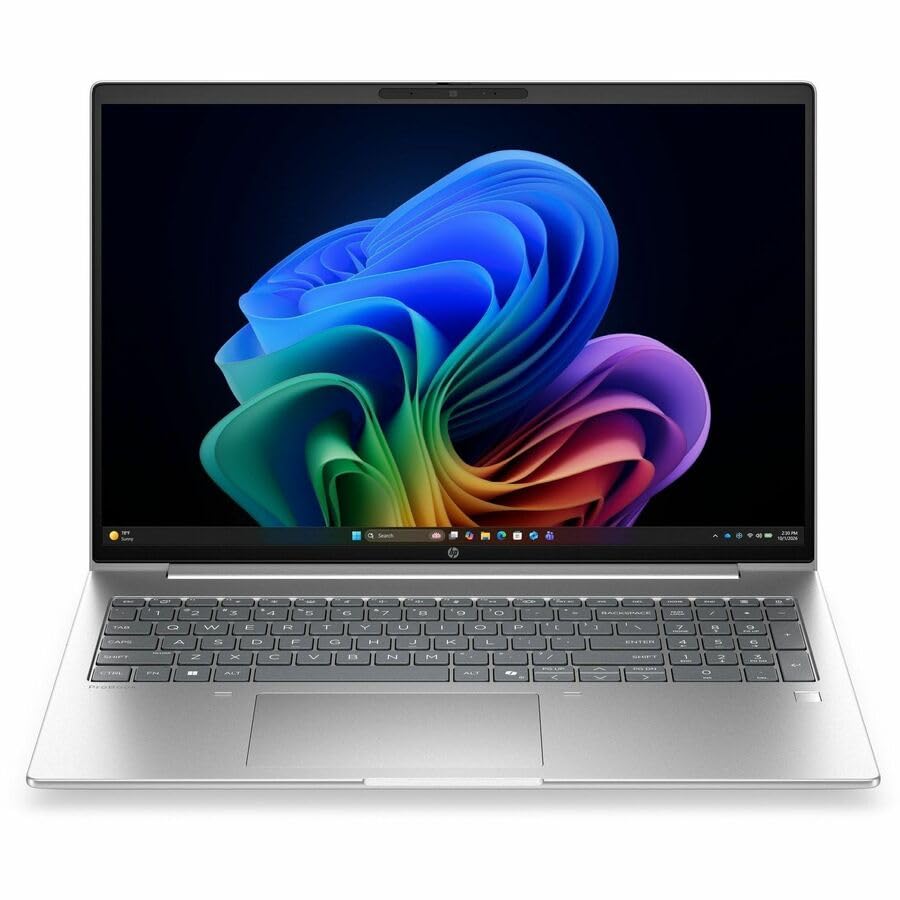 Image of HP ProBook 4 G2i 16 inch Copilot+ PC Notebook - WUXGA - 60 Hz - Intel Core Ultra 7 Series 3 355-32 GB - 512 GB SSD - English Keyboard - Pike Silver Aluminum - Intel Chip - 1920 x 1200 - Windows 11 Pro -