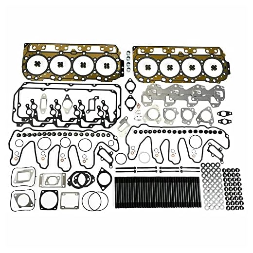 Complete Top End Cylinder Head Gasket/Studs Service Kit for 2004.5-2007 Duramax 6.6L LLY LBZ