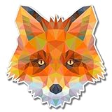 AK Wall Art Fox Triangles Design Vinyl Sticker - Car Window Bumper Laptop - Select Size